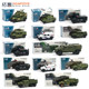 Tuoyi 1/64 Jeep Warriors One-generation Off-road Information Ornaments Third-generation SWAT armored assault transport truck model