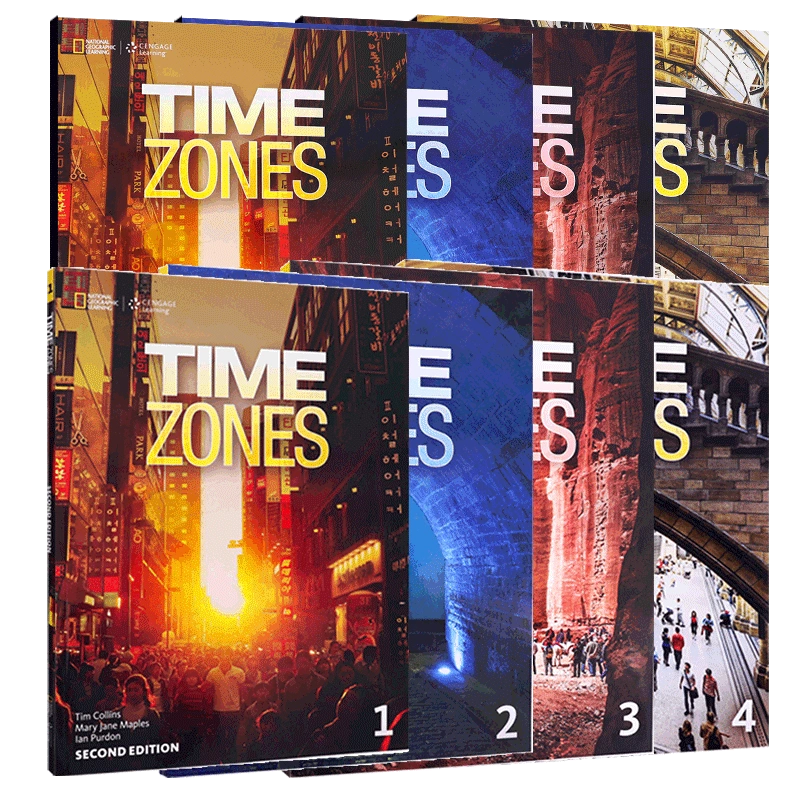 美国国家地理英语教材Time Zones 1 2 3 4级国家地理教材时间地带英文