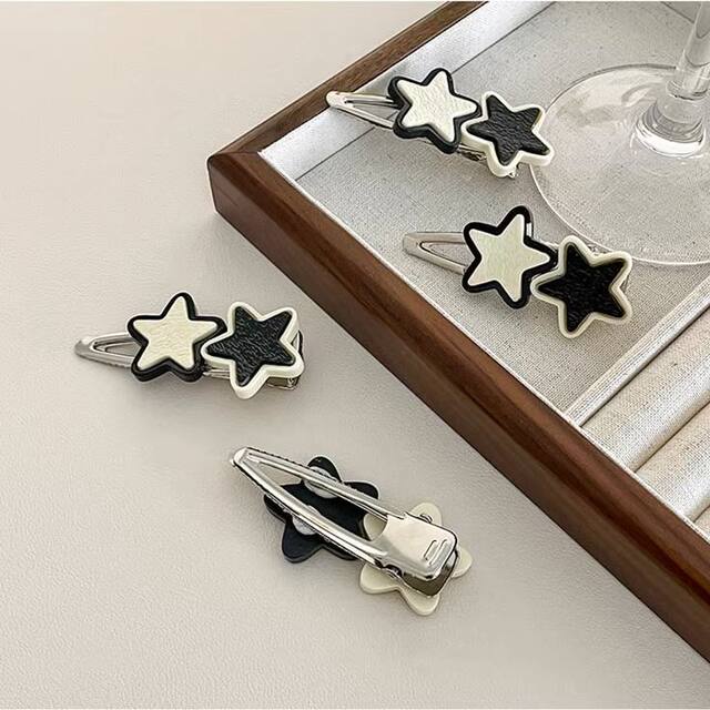 Japanese And Korean Ins Japanese Sweet And Cool Silver Duckbill Clip