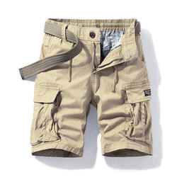 Clearance Pickup American Casual Multi-Pocket Pure Cotton Cargo Shorts Men's Loose Five-Fifth Pants Summer Wear-Resistant Mid-Pants