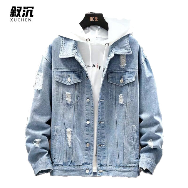 Denim Jacket Men's 2023 New Spring And Autumn Korean Style Trendy 