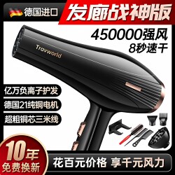 German Hair Dryer for Home Use, High-Power, Professional Salon Use, 3500W, Negative Ion, Quick-Drying, 5000W Hair Dryer