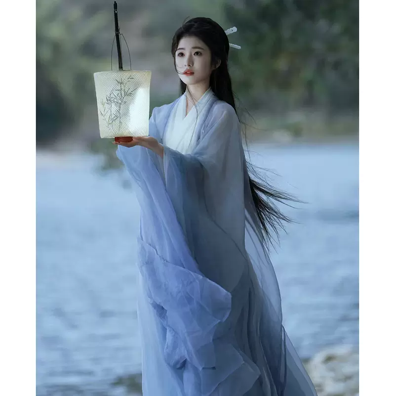 洛神美人 魏晋南北朝 斉腰 仙女服 中華漢服H19＃ 