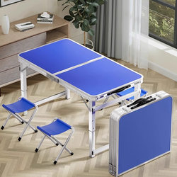 Japanese Imported Folding Table for Outdoor Use, Portable Aluminum Alloy Camping Dining Table and Chairs