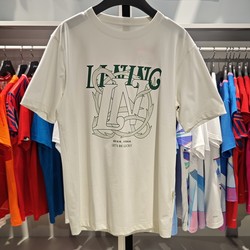 Li-Ning 2024 Summer New Product Chinese Culture Series Men's and Women's Ice-Cool Comfortable Short-Sleeve Cultural Shirt Ahsu315