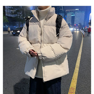 
2025 Winter New Hong Kong Style Thick Cotton Clothes Men's Warm Large Size Loose Bread Clothes Handsome Couples Thickened Cotton Clothes