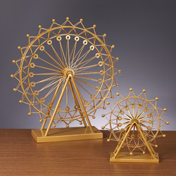 Creative Light Luxury Ferris Wheel Rotating Model Ornaments for Home Living Room Entrance Tv Cabinet Wine Cabinet Decoration