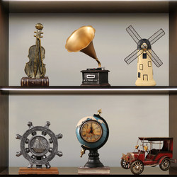 Retro Telephone Gramophone Ornaments American-Style Living Room Wine Cabinet Cabinet Decorations Bookcase Bookshelf Crafts Furnishings
