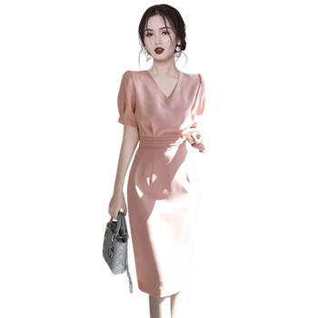 High-end light luxury designer fashionable OL dress
