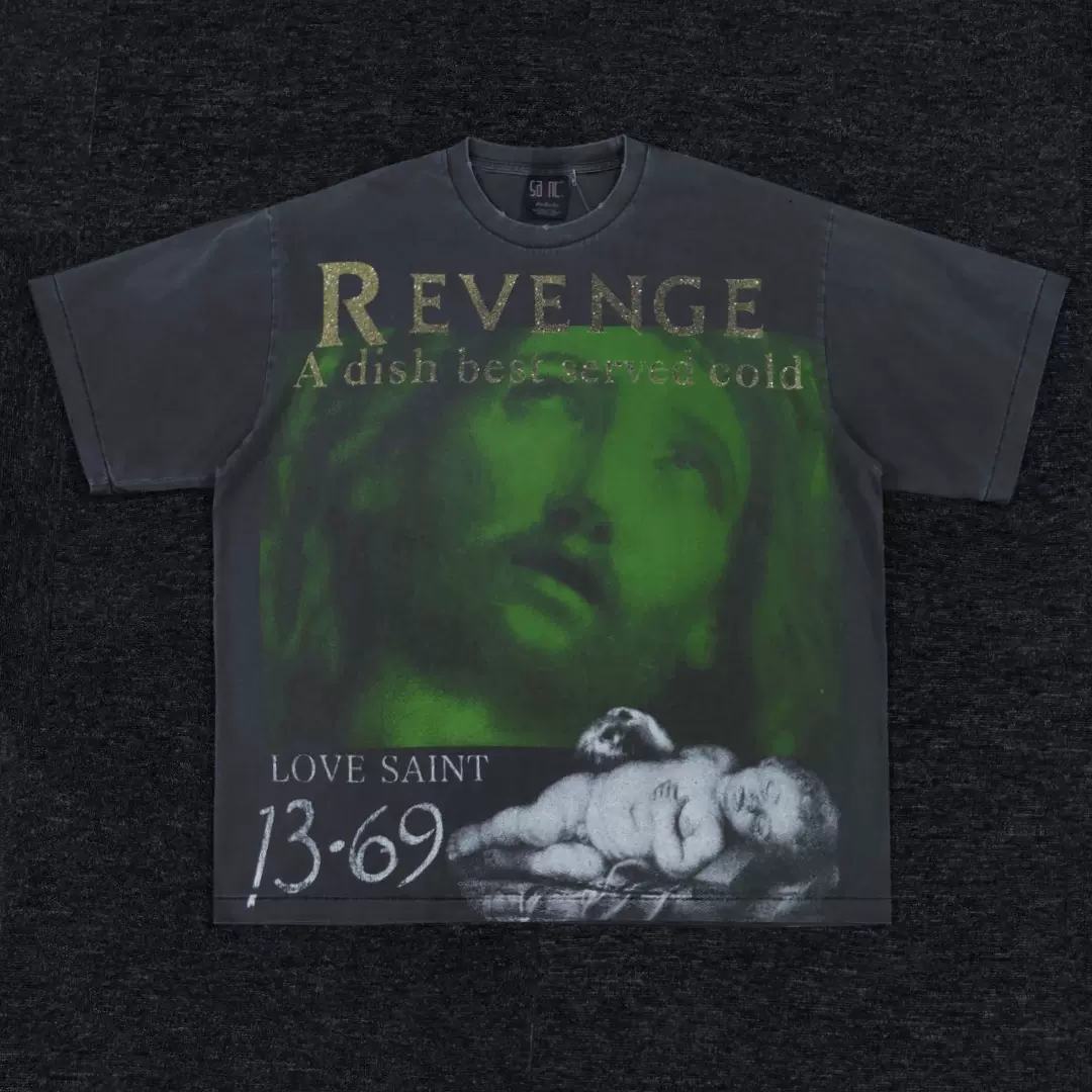 正确Saint Michael x Berberjin revenge t-shirt tee 短袖T恤-Taobao