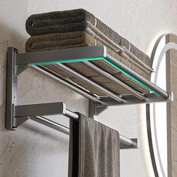 Towel Rack Hanging Organizer for Bathroom, Hotel Shower Room, No-Drill Towel Rack, Toilet Bathroom Shelf Storage Rack