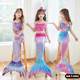 Children's Mermaid Swimsuit Performing Swimsuit Sanpot Set Favorite Large Middle Girl Princess Skirt Bikini clothing
