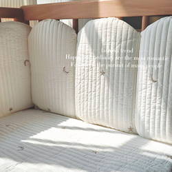 Yessibei Baby Crib Fence Soft Padding Anti-Collision Pure Cotton Class a Thickened Baby and Children's Splicing Bed Guardrail Enclosure
