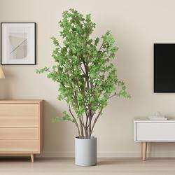 Nordic Large Indoor Artificial Plant Japanese Bell Tree Fake Tree Potted Plant Homestay Window Display Decoration Fake Green Plant