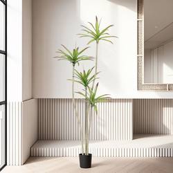 Simulated Agave Millennium Wood Dragon Blood Tree Entrance Floor-Standing Simulated Green Plant Fake Potted Decorative Plant ins Wind