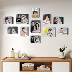 Living Room High-end Photo Wall Decoration Creative Photo Hanging Wall Photo Album Wall Restaurant Crystal Background Wall Display