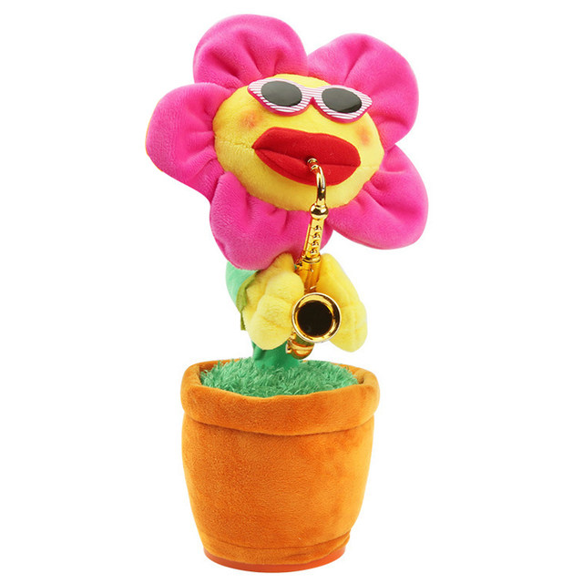 Dancing Sunflower Singing Saxophone Enchanting Flower Sun Flower Toy dancing-sunflower-singing-saxophone-enchanting-flower-sun-flower-toy