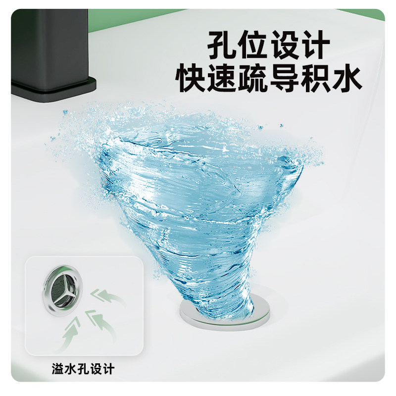 Luanjiang Ceramic Column Basin - Small Bathroom Washbasin Model 5308