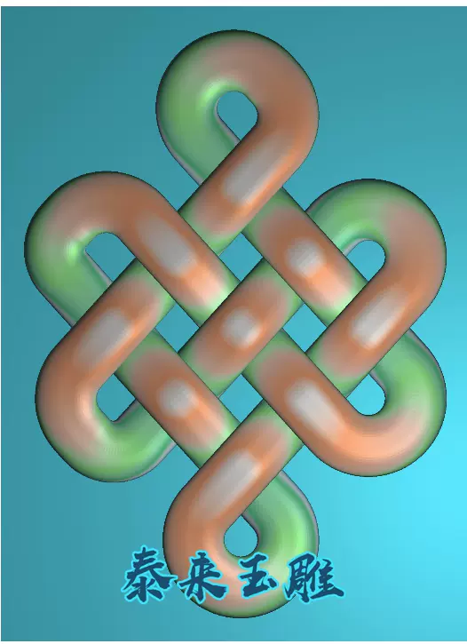 中国结车挂wsd95 电脑雕刻木雕饰品灰度图牙雕精雕图浮雕图