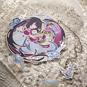 
Genshin Fes Columbia metal bookmarks exquisite anime exquisite products collection to send to friends as desktop decorations