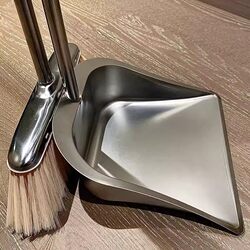 Thickened Stainless Steel Dustpan Outdoor Garbage Shovel for Cleaning Dust and Debris, Household Cleaning Supplies, Single Piece