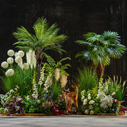 Artificial Floral Grass, Green Plants, Bionic Fake Flowers, Landscaping Combination, Flower Arrangement, Large-Scale Popular Reed Grass Landscape Decoration