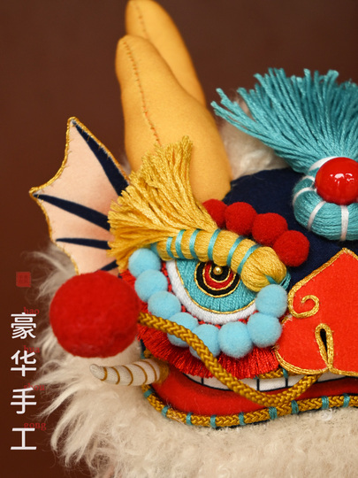 Meizhi Life Home ドラゴン刺繍キット - 中国風手作り人形飾り