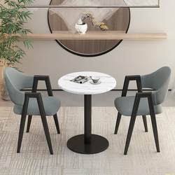 Chairs Simple Modern Balcony Leisure Chair Negotiation Cafe Milk Tea Shop Table and Chair Combination Rest Area One Table Two Chairs