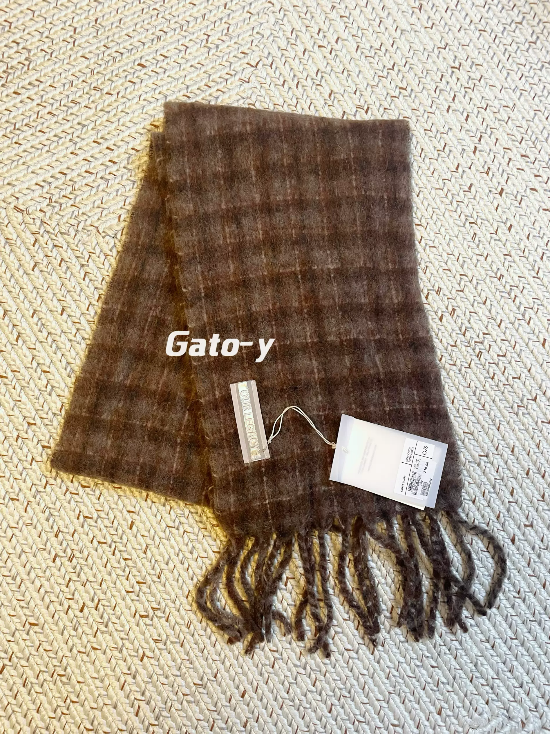 现货折扣】Our Legacy 24AW Estate Scarf 羊驼毛围巾围脖