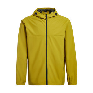 
GYMANT Muscle Ant autumn new fitness sportswear crisp and stylish yellow-green men's hooded double-layer windbreaker