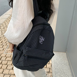 Unique Blue Original Nylon Waterproof Large-Capacity Backpack Travel Student Korean-Style Embroidered School Bag Japanese-Style