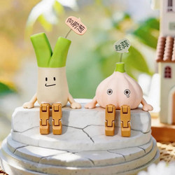 A-Ying Cute and Healing Quirky Entryway Car-Mounted Sideboard Workstation Computer Desk Ornament Encouragement Gift