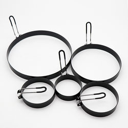 Egg Mold Heart-Shaped Poached Egg Beef Patty Mold Round Stainless Steel Non-Stick Fried Egg Creative Breakfast Tool