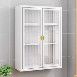 Bathroom Storage Rack, Wall-Mounted, No-Drill, Toilet, Bathroom, Washroom, Washbasin, Multifunctional Storage Cabinet