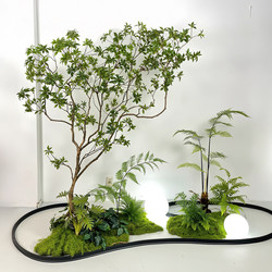Artificial Horsewood Tree, Fake Green Plants, Landscaping Combination, Living Room Simple Arrangement, Decorative Scene, Simulated Fake Plants