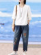 White pure cotton t-sleeved T-shirt for women 2025 summer new simple plus size women's mid-sleeved V-neck T-shirt top