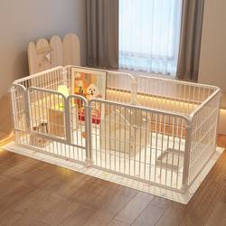 Pet Dog Cage Indoor Anti-Jump Rabbit Enclosure Small and Medium-Sized Dog Fence Guardrail Cat Cage Rabbit-Specific Dog Bed