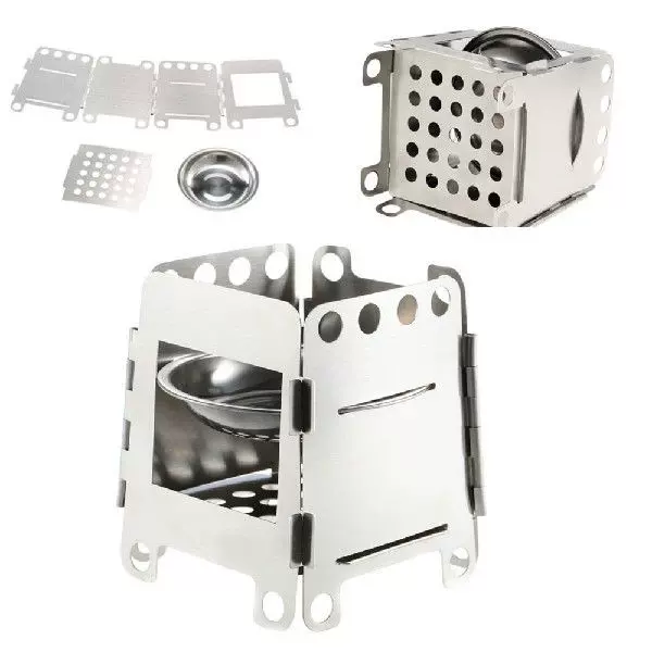 Outdoor Camping Stove Portable Ultralight Folding Wood-Taobao