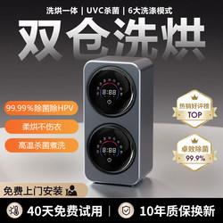 Double-Cylinder Mini Wall-Mounted Washing Machine for Underwear, Integrated Washing and Drying, Fully Automatic Small Household Sock Washing Machine