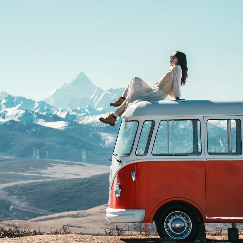 2-8人小团川西旅游四姑娘山鱼子西墨石公园赠旅拍5天4晚跟团游