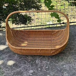Portable Fruit Basket, Picnic Storage Basket, Imitation Rattan Woven Basket, Shopping Basket, Household Vegetable Basket, Gift Packaging Basket, Picking Basket