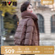 Yalu middle-aged and elderly mothers dressed down jacket for women short 2025 new women's winter clothes fox fur collar thermal jacket