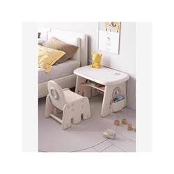 Children's Study Table and Chair Set Can Be Raised and Lowered, Baby Small Desk, Game Table, Early Education Table, Baby Writing Table