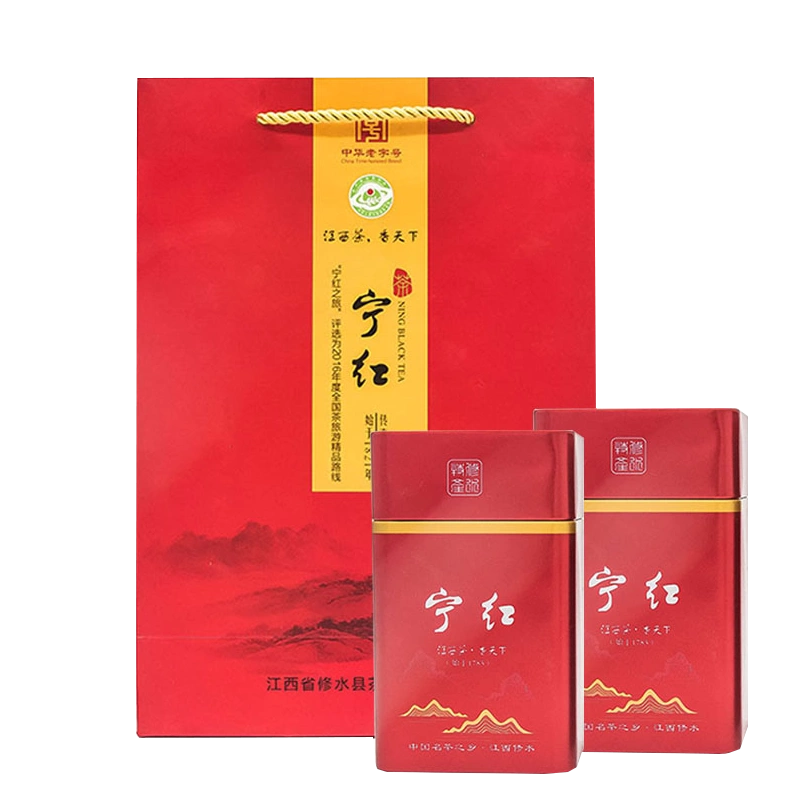 宁红茶2024新茶叶春茶浓香工夫宁红金毫江西九江修水特产罐装250g 