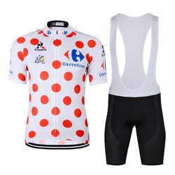 Summer Spot-Patterned Quick-Drying Breathable Sweat-Wicking Mountain Bike Team Edition Short-Sleeve Cycling Jersey Set Top and Pants