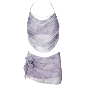 WESWIM Bikini Swimsuit Female Skirt Skin Skin atmosphere Senior Type Sexy Pure Pure Crisisy Back -Backs Summer New
