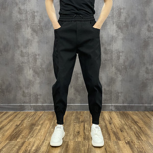 
Spring and autumn new style versatile elastic casual pants for men, handsome slim fit overalls for men with small feet, men's trendy leggings