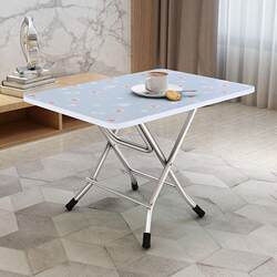 【  】Folding Table, Small Dormitory Table, Dining Table, Bedroom Dining Table, Rectangular Household Student Writing Desk