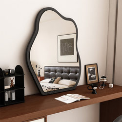 Medieval-Style Makeup Mirror, Dressing Table Mirror, Bedroom Home-Use Cloud Decorative Mirror, Can Be Wall-Mounted, Tabletop Desktop Beauty Mirror