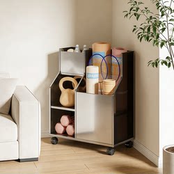 Yoga Mat Storage Rack, Dumbbell Kettlebell Foam Roller Storage Rack, Large Capacity Badminton Racket Sports Equipment Storage Rack